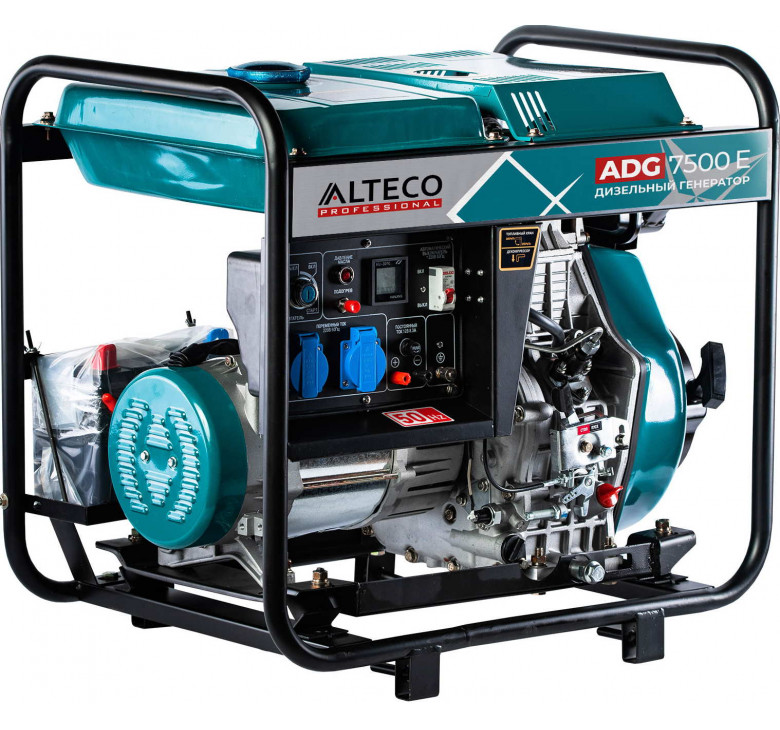 Генератор Alteco ADG 7500E Professional, дизель, 5,0-5,5кВт