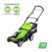 Газонокосилка аккумуляторная Greenworks G40LM40K4  40V, (в комплекте c АКБ 4АЧ и ЗУ)
