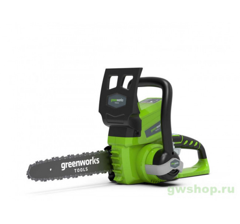 Аккумуляторная пила GreenWorks G24CS25K2, 24V, 25см, c 1хАКБ 2 А.ч и ЗУ Аккумуляторная пила GreenWorks G24CS25K2, 24V, 25см, c 1хАКБ 2 А.ч и ЗУ