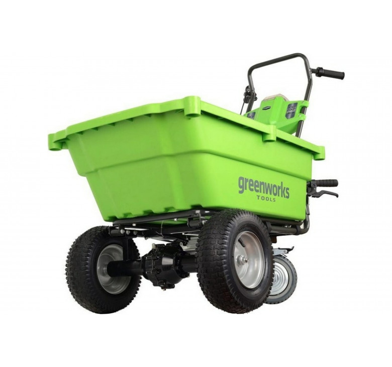 Садовая тележка самоходная Greenworks G40GCK6, 40V, 106л, без АКБ и ЗУ Садовая тележка самоходная Greenworks G40GCK6, 40V, 106л, без АКБ и ЗУ